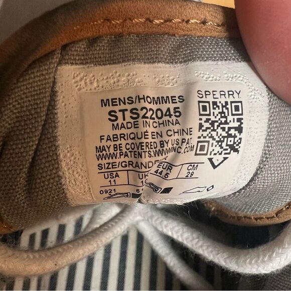 Sperry’s Striper II CVO Sneaker Gray-Men’s Size 11 - Picture 13 of 13